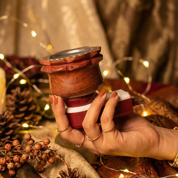 Electric Wooden Kapor Dani | Swaha