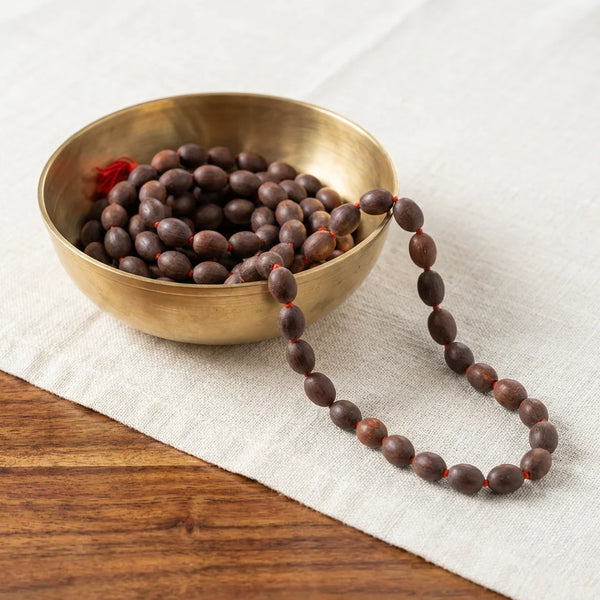Kamal Gatta Japa Mala | Natural 108 + 1 Beads Lotus Seed Mala | Swaha