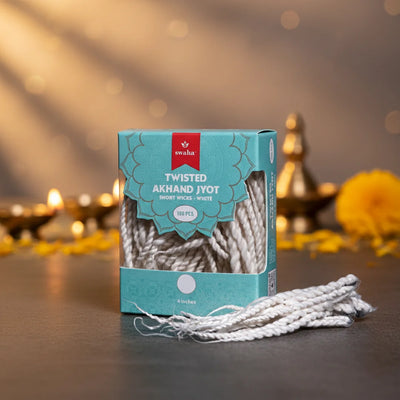 AkhandJyot Cotton Short Wicks | Swaha