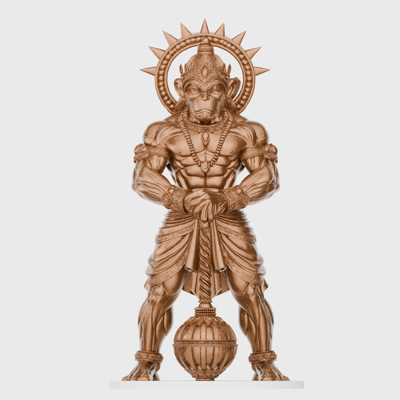 3D Lord Hanuman Idol for Car Dashboard, Home, Office Desk