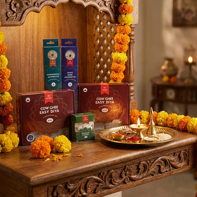 Monthly Puja Pack with Ghee Diya | Swaha