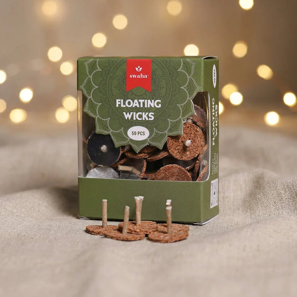 Round Floating Wicks (50 wicks) | Swaha