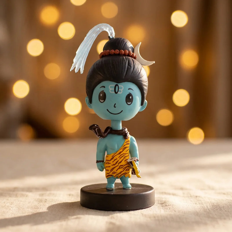 Divine Cute Shiva Bobblehead  - Ideal for Car, Office and Home | Swaha