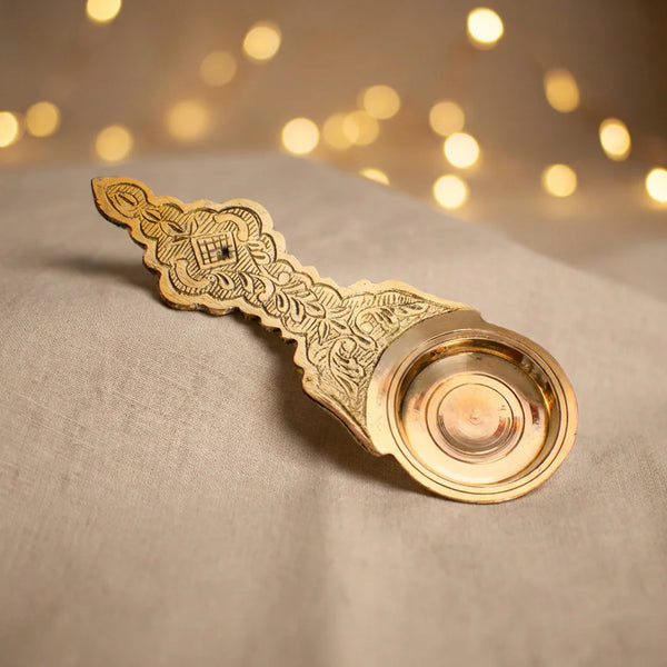 Brass Kapoor Holder | Karpuram Arati For Pooja | Camphor Burner | Swaha