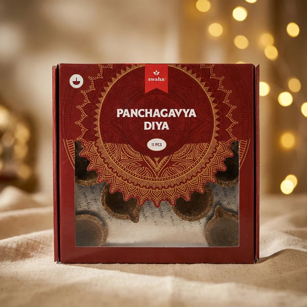Panchagavya Diya without Ghee (11 pcs) | Swaha