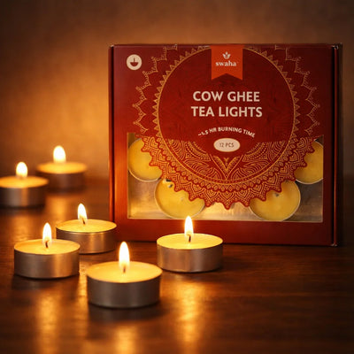 Cow Ghee Diya Wicks |1.5hrs Burning Time | Swaha