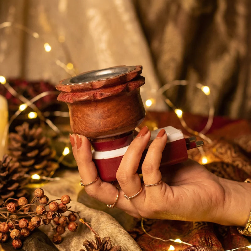 Electric Wooden Kapor Dani | Swaha
