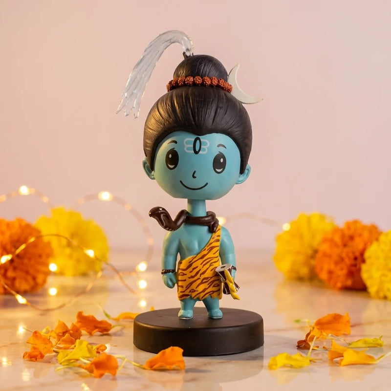 Divine Cute Shiva Bobblehead  - Ideal for Car, Office and Home | Swaha