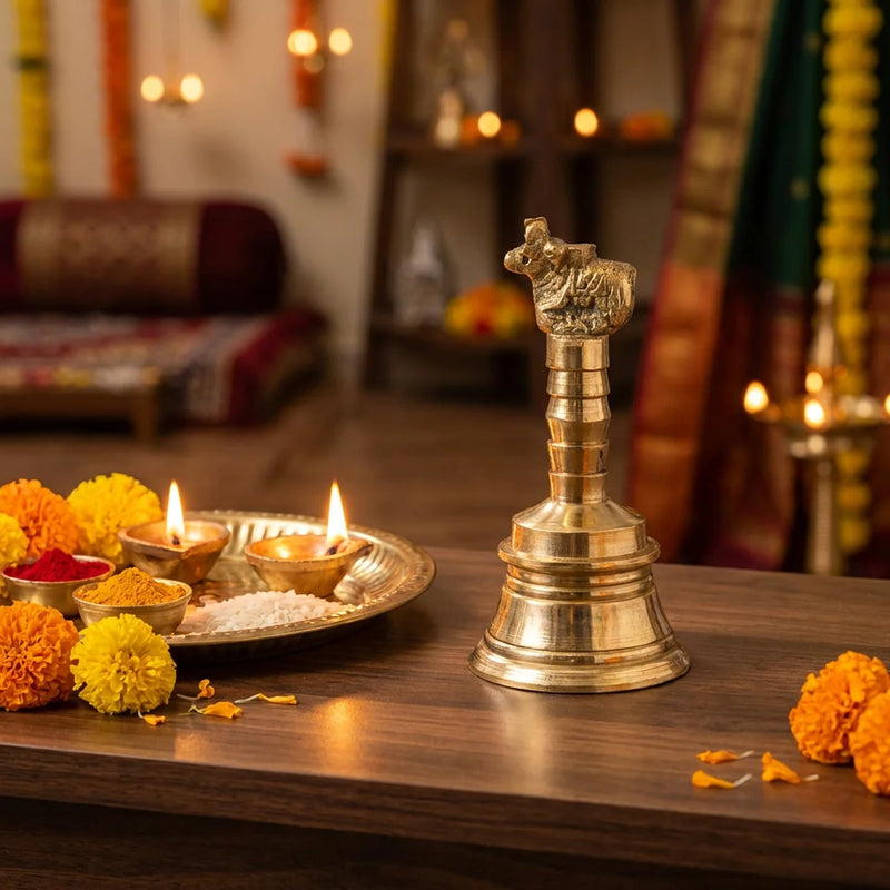 Brass Puja Bell | Swaha