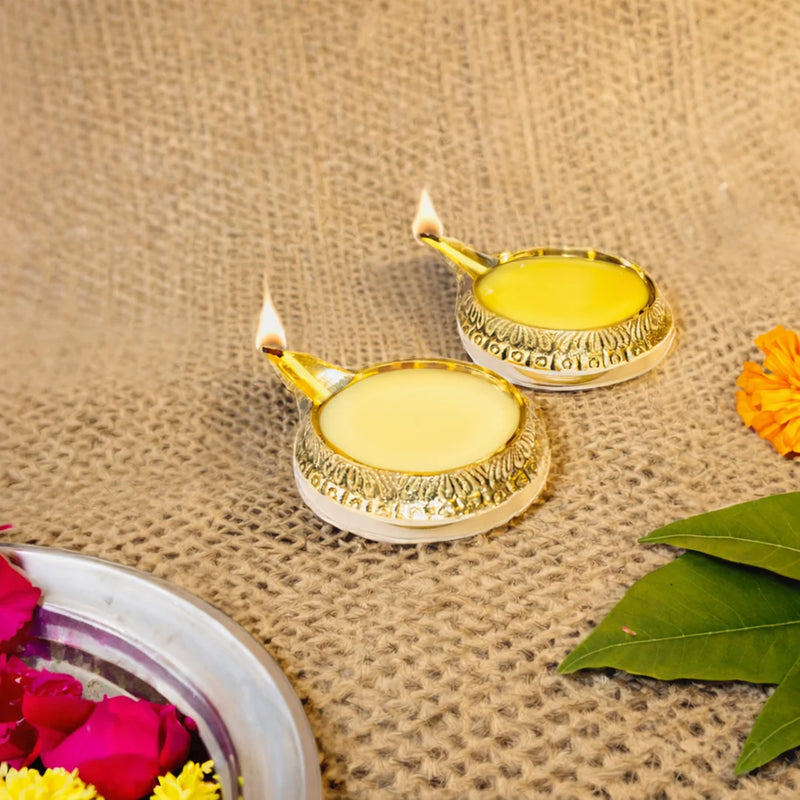 Brass Kubera Deepam - Pack of 2 | Swaha
