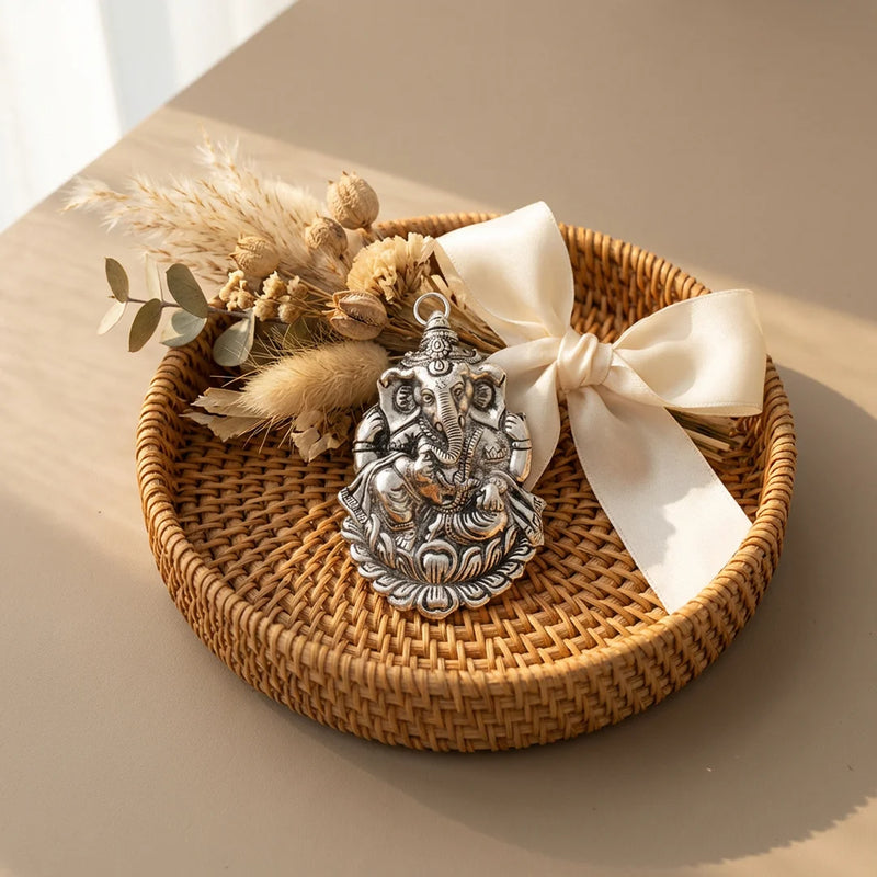 Kamal Ganesha | Wall Hanging Ganapathi Idols | Religious Decor for Home | God Showpiece | Swaha