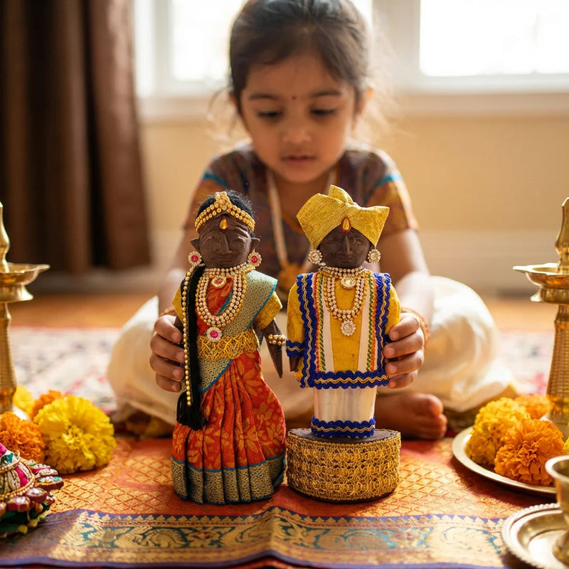 Marapachi Raja Rani Doll ( 20cm Height ) | Swaha