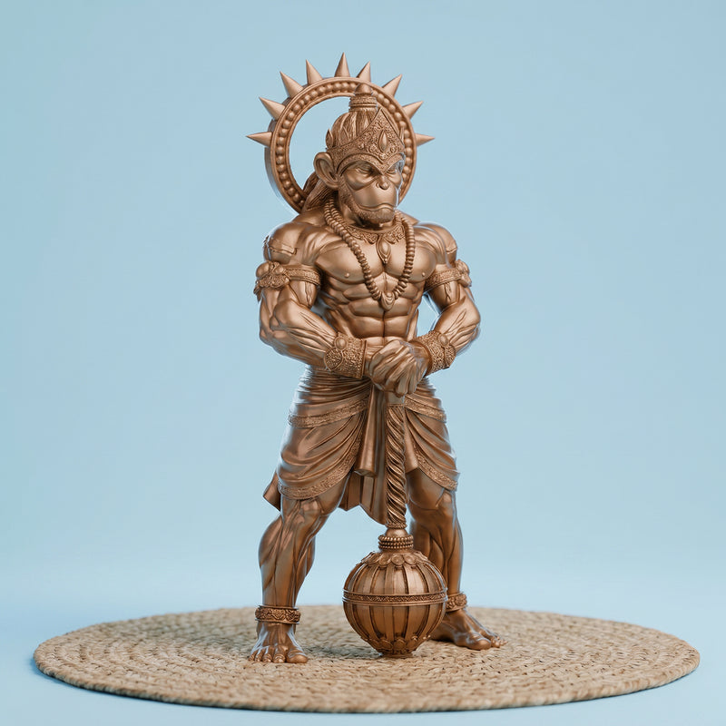 3D Lord Hanuman Idol for Car Dashboard, Home, Office Desk