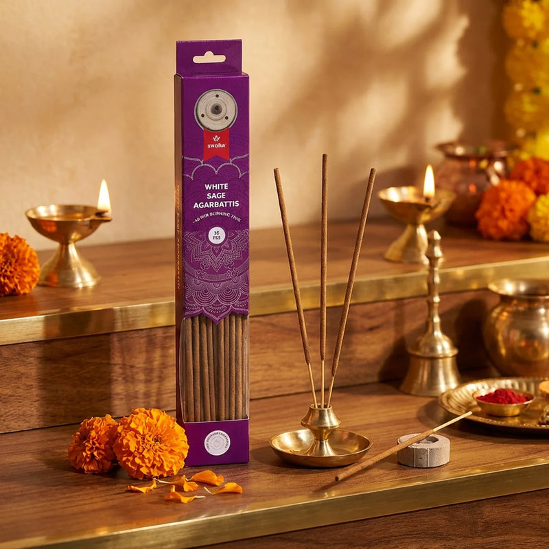 White Sage Agarbatti (35 pcs) | Swaha