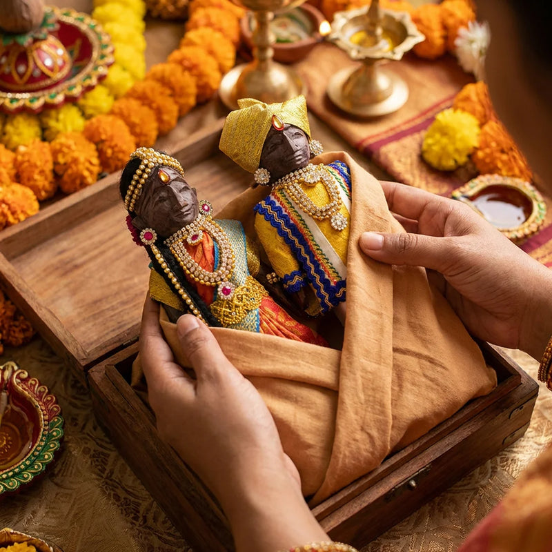 Marapachi Raja Rani Doll ( 20cm Height ) | Swaha
