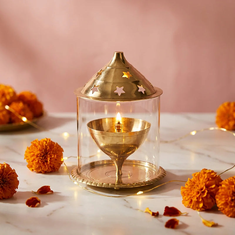 Udupi Lamp 30ml & Akhand Jyoth Wicks | Swaha