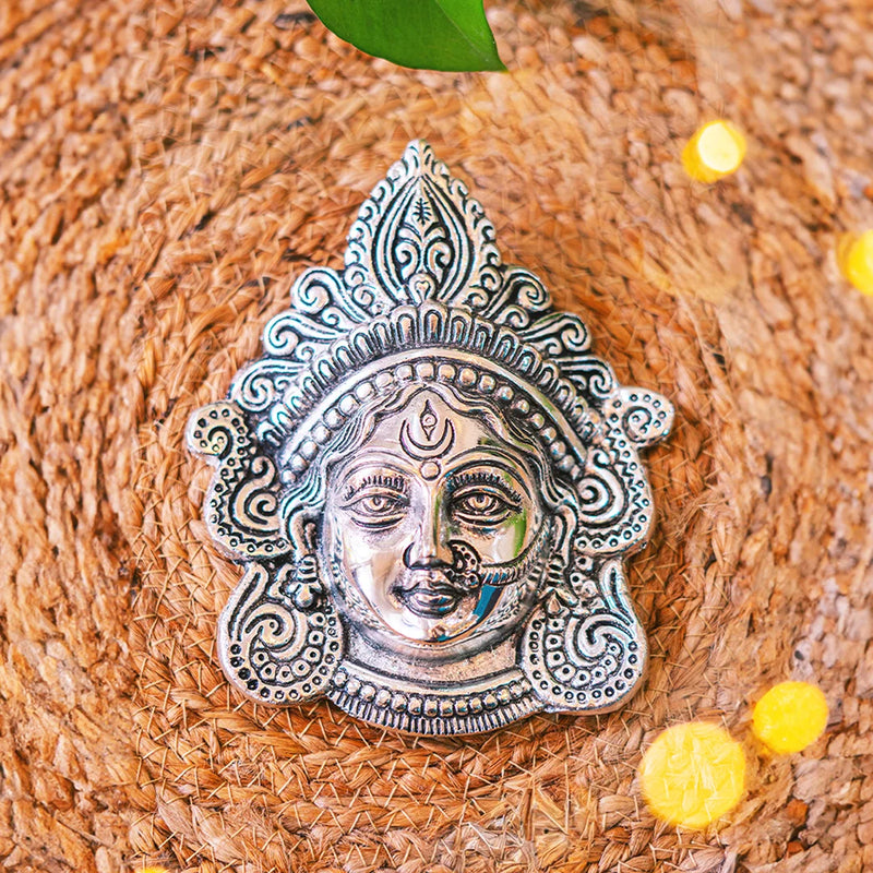 Durga Face | Maa Durga Face Sculpture For Good Luck and Prosperity | Home Decorations | Swaha