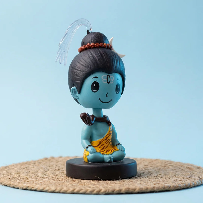 Divine Cute Shiva Bobblehead  - Ideal for Car, Office and Home | Swaha