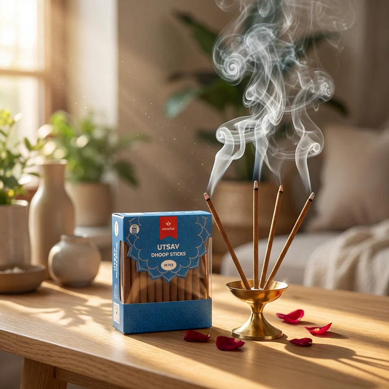 Utsav Cylindrical Dhoop Stick| 30 pcs | Swaha