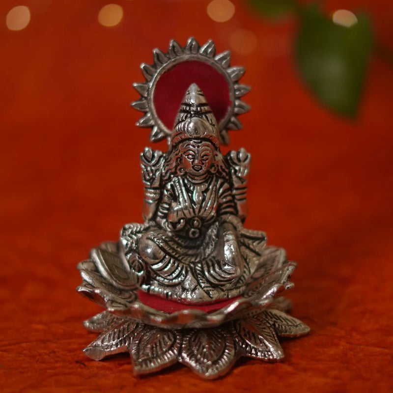 Laxmi Ganesha Pair | God Statues on Kamal | Religious Sculptures for Pooja | Swaha