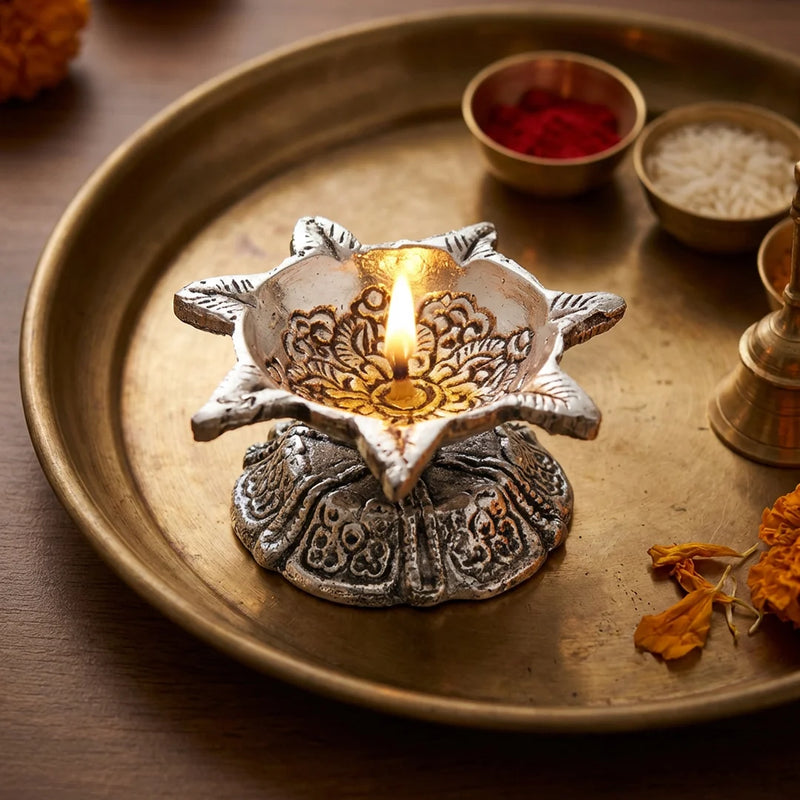 Stand Deepak | Diya for Puja and Home Decorations | Swaha