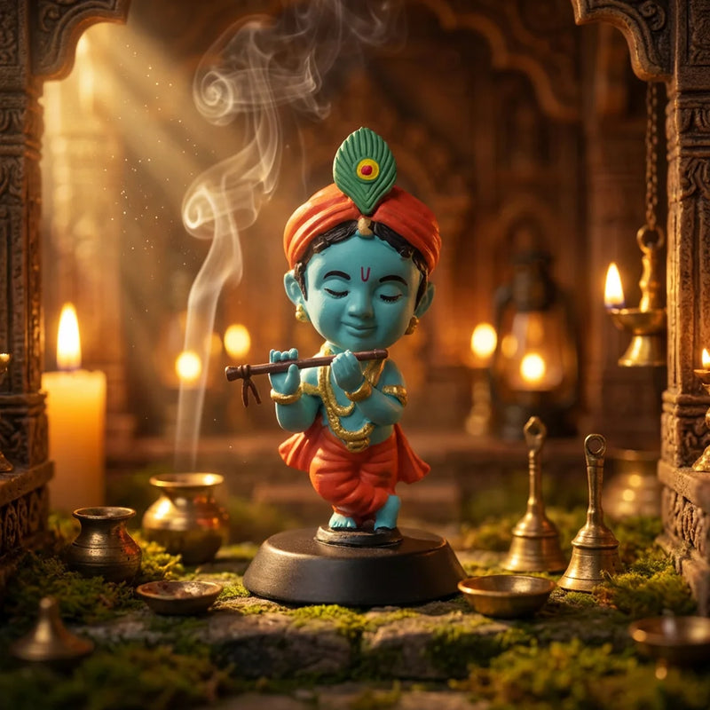 Lord Krishna  Idol for Car Dashboard | Swaha