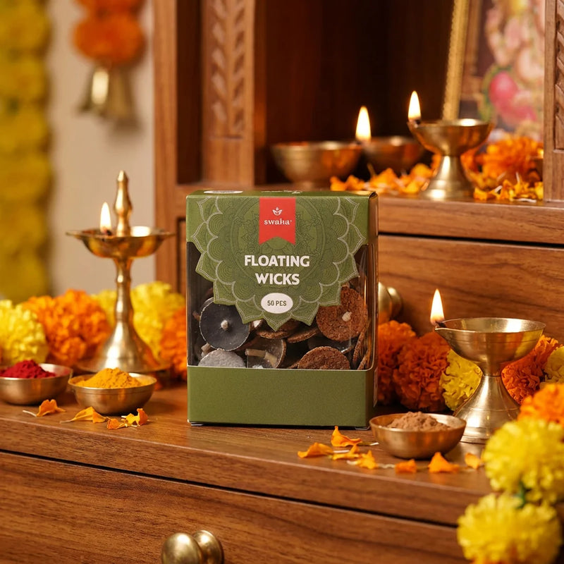 Round Floating Wicks (50 wicks) | Swaha