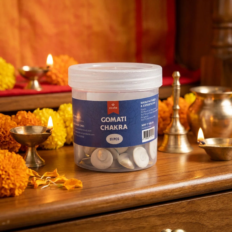 Gomati Chakra Original Set - 51 Pieces | Swaha