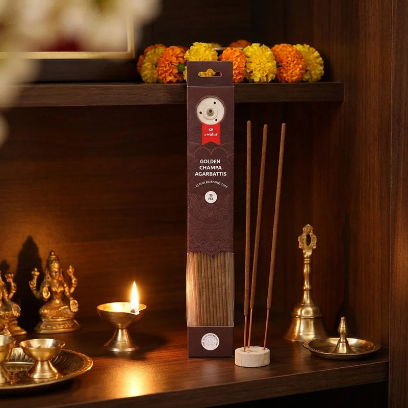 Golden Champa Agarbatti |35 pcs | Swaha