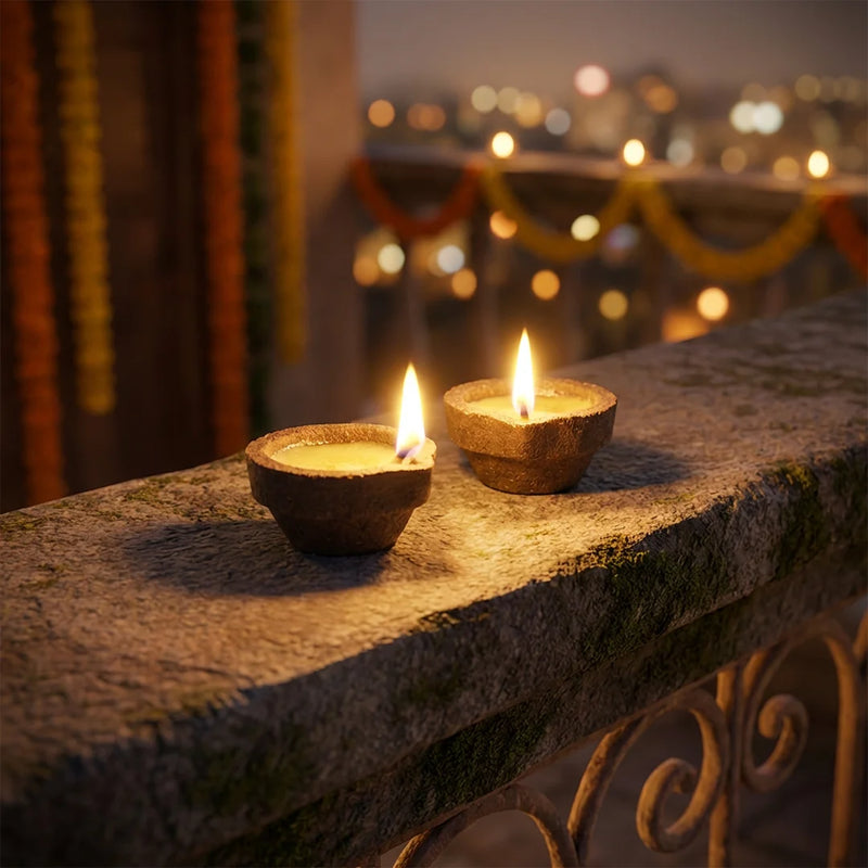Panchagavya Diya without Ghee (11 pcs) | Swaha