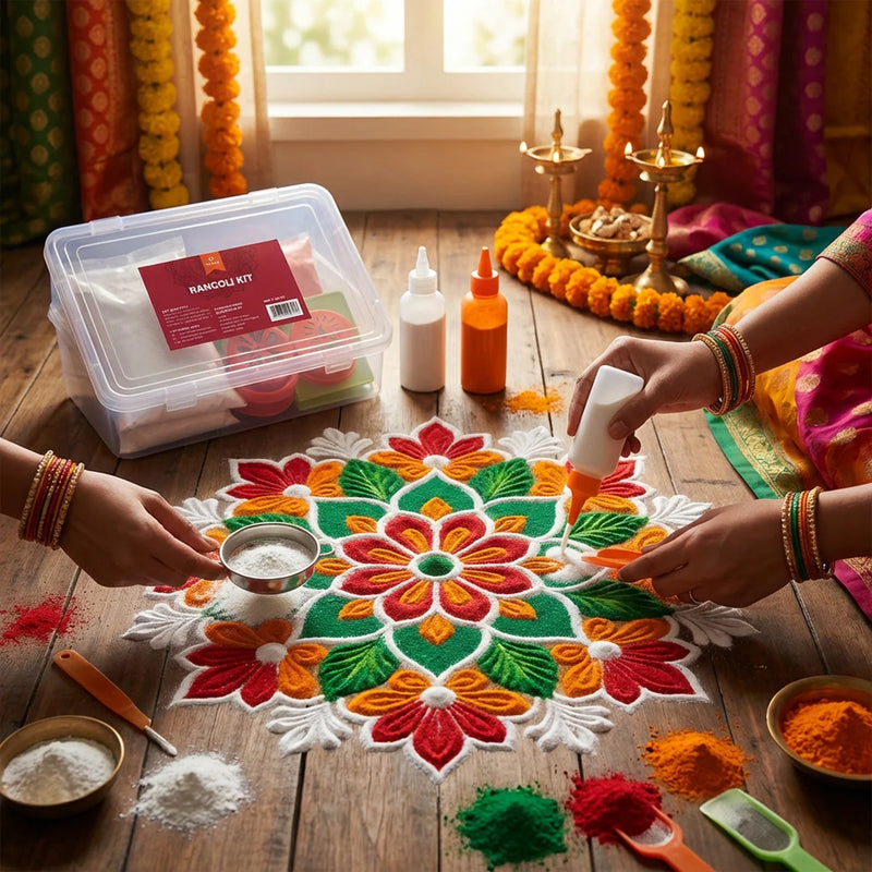 Rangoli Kit | Create Stunning Rangoli Art with Ease | Swaha