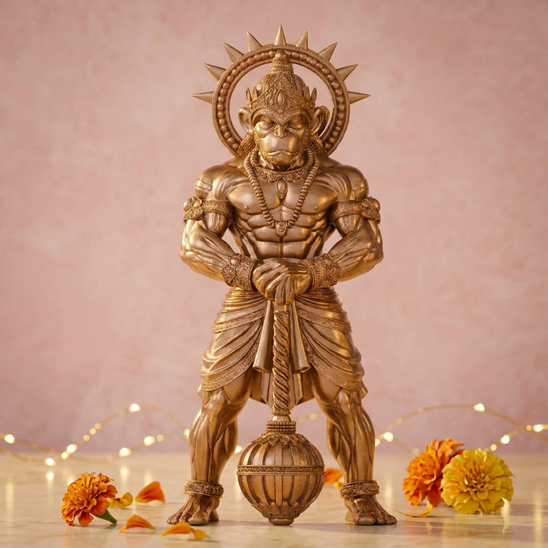 3D Lord Hanuman Idol for Car Dashboard, Home, Office Desk
