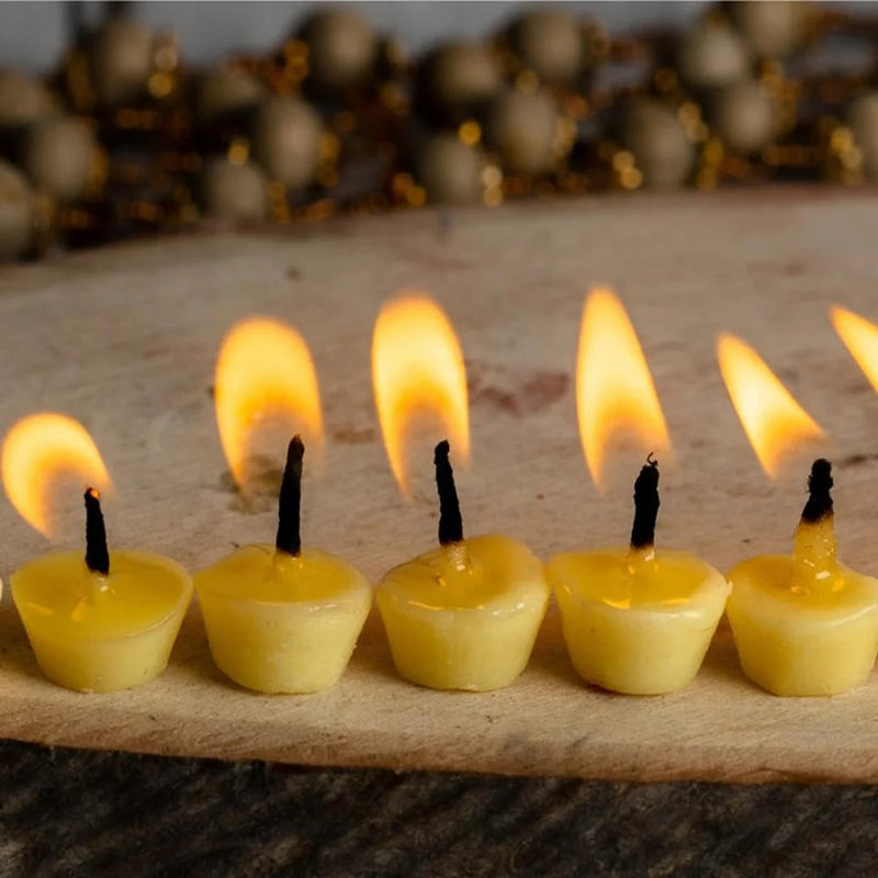 Cow Ghee Diya Wicks | 7mins Burning Time - Combo Pack of 3 | Swaha