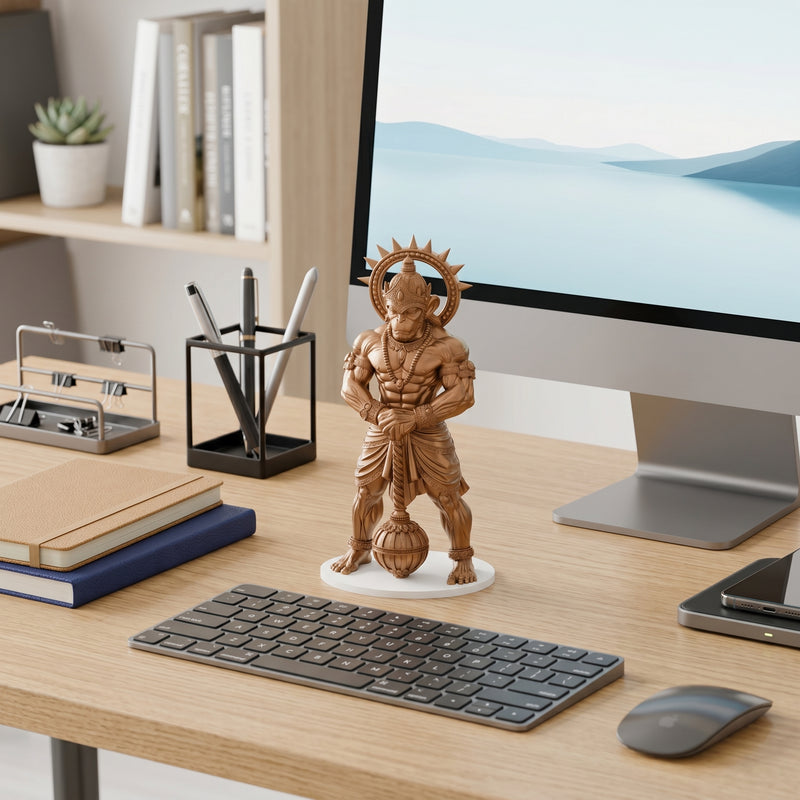 3D Lord Hanuman Idol for Car Dashboard, Home, Office Desk
