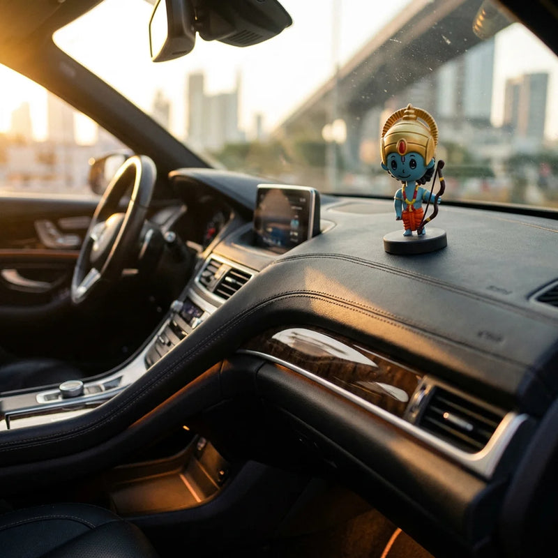 Divine Cute Ram Bobblehead  - Ideal for Car, Office and Home | Swaha