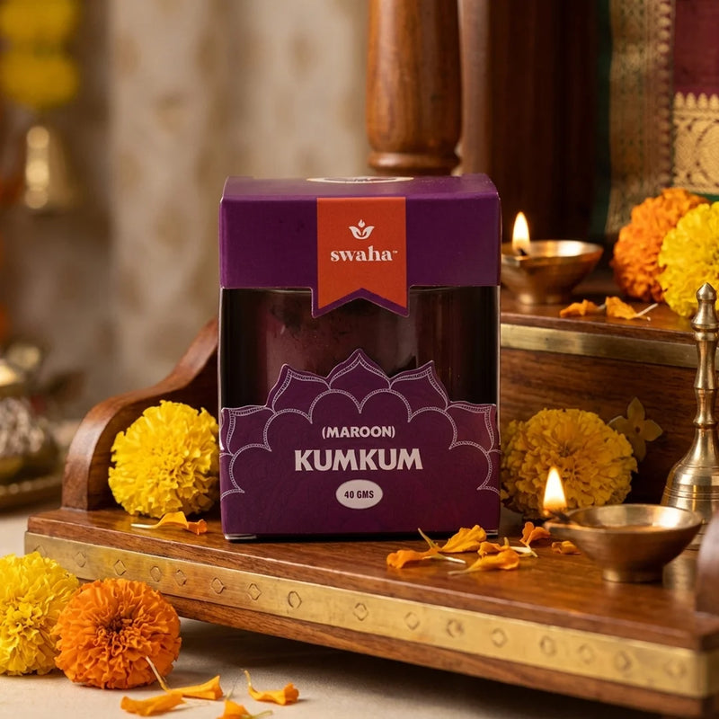 Pure KumKum | Maroon - Combo Pack of 3 | Swaha