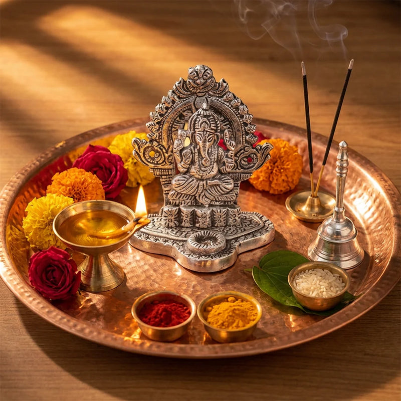 Ganesha Dhoop Holder | Ganapathi Incense Burner for Home Decoration and Puja | Swaha