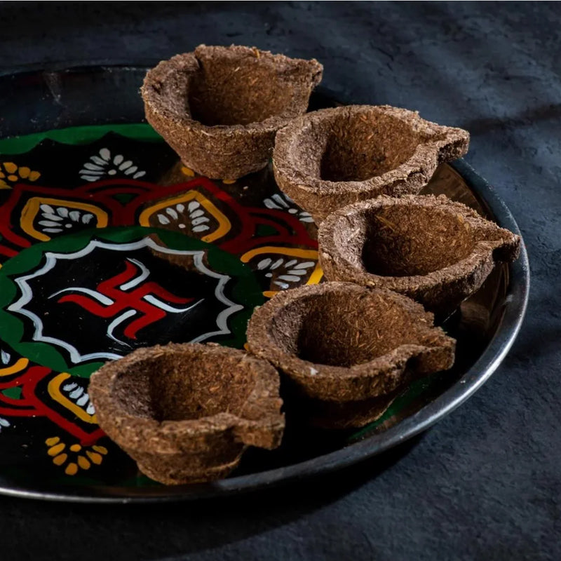Panchagavya Diya without Ghee (11 pcs) | Swaha