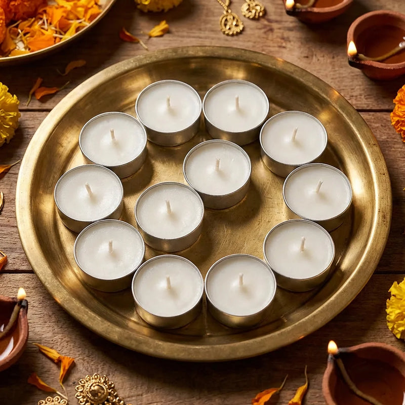 Vegan Tea Lights| 1.5hrs Burning Time | Swaha