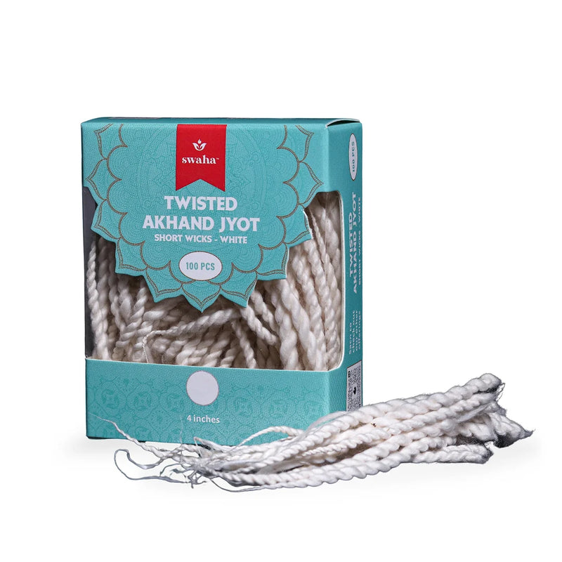 AkhandJyot Cotton Short Wicks | Swaha