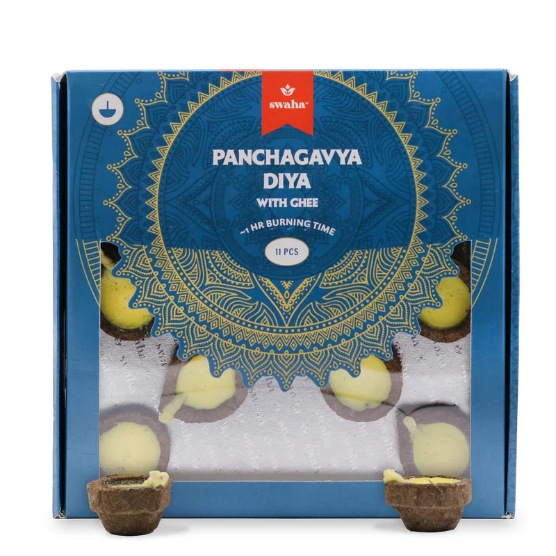 Panchagavya Diya with Ghee (11 pcs) | Swaha