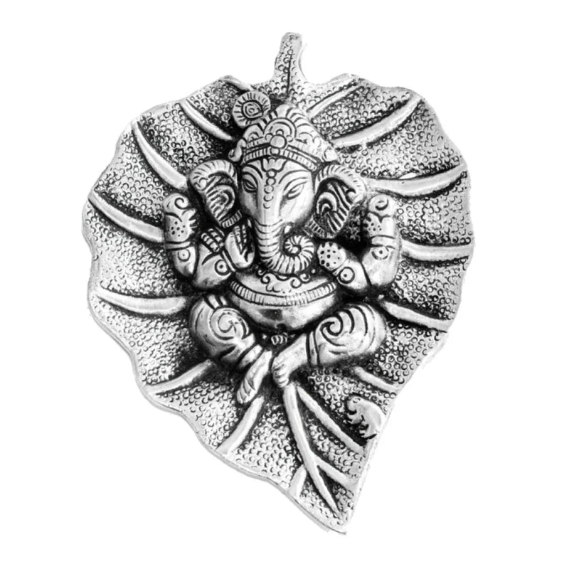 Leaf Ganesha | Wall Hanging Ganapathi For Home Decoration | Decorative Religious Showpiece | Swaha