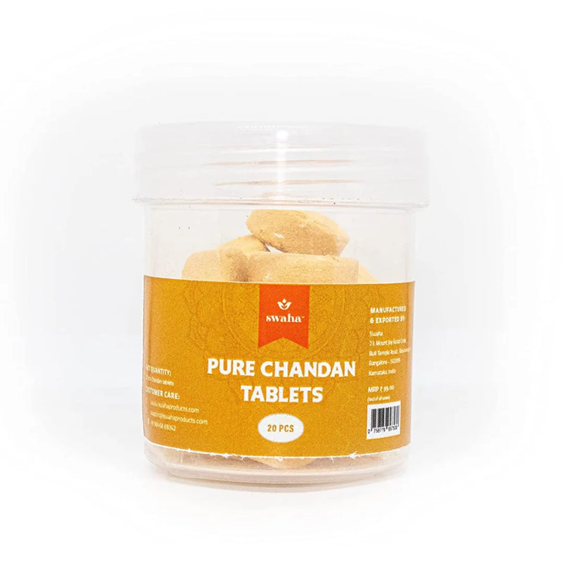Chandan Tablets - 20 Pcs | Swaha