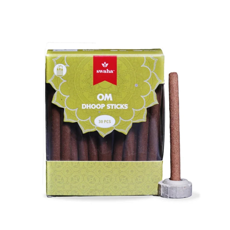 Om Cylindrical Dhoop Stick (30 sticks) | Swaha