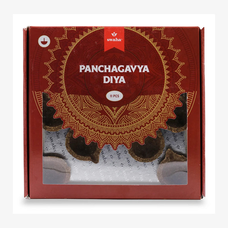 Panchagavya Diya without Ghee (11 pcs) | Swaha