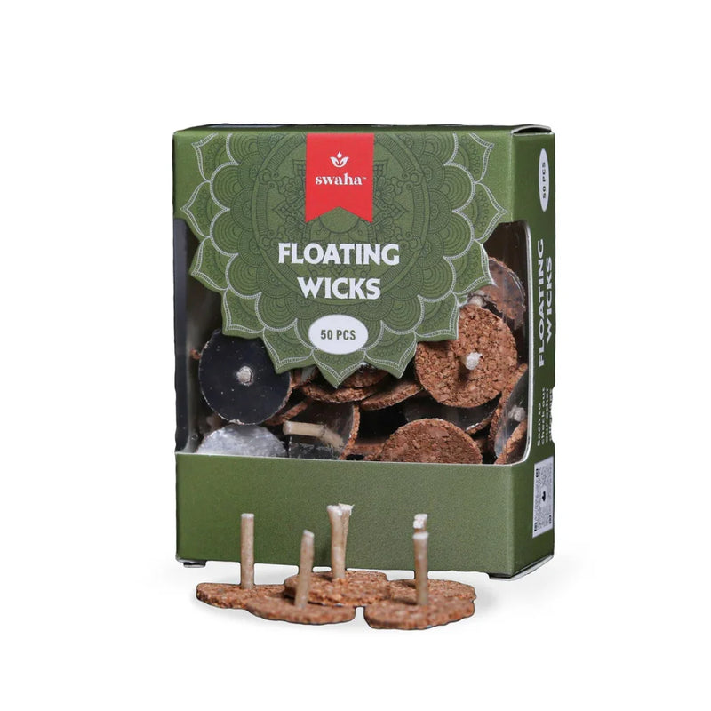 Round Floating Wicks (50 wicks) | Swaha