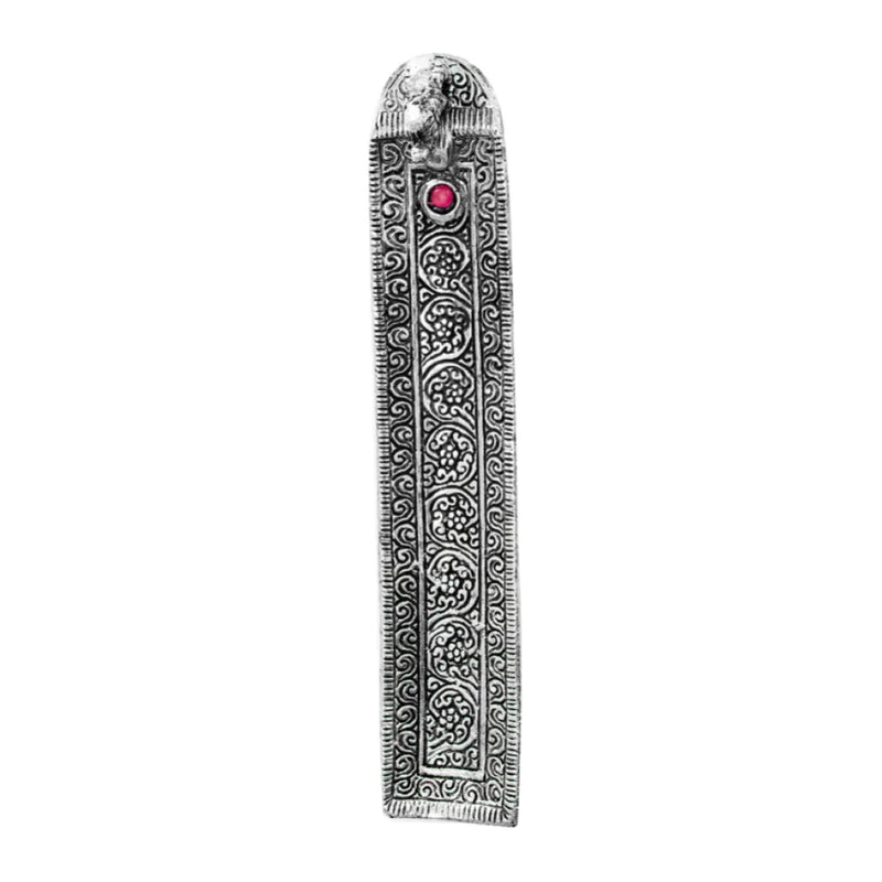 Incense Holder Elephant Square | Silver Color Metal Agarbatti/ Dhoopbatti Holder | Swaha
