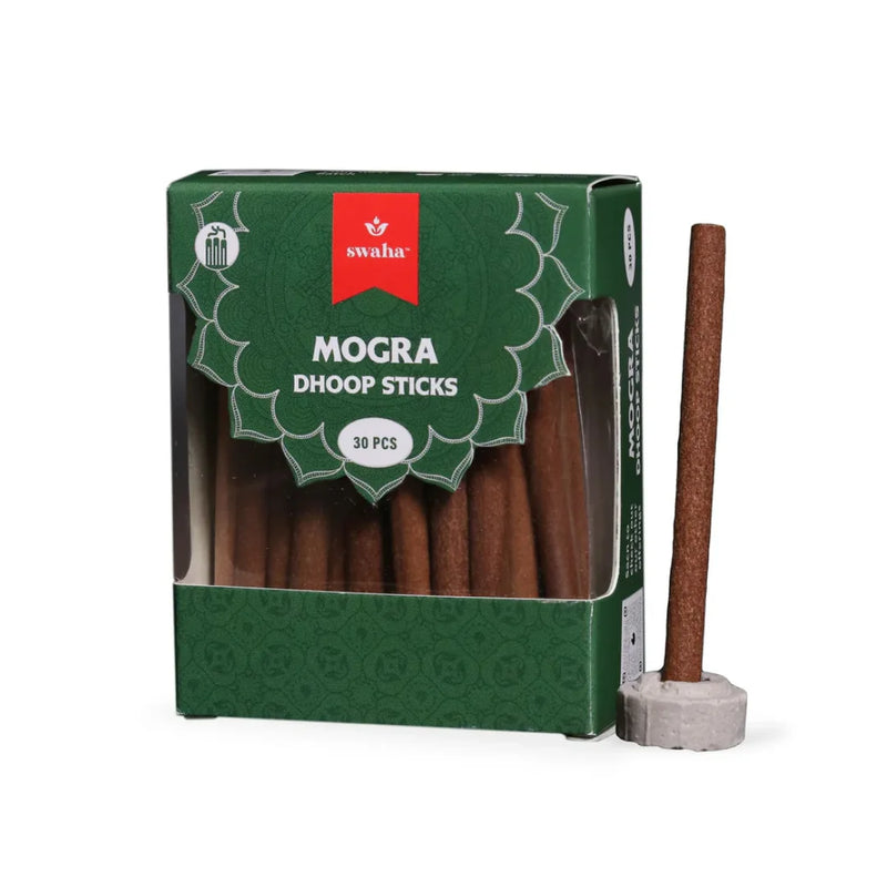 Mogra Cylindrical Dhoop Stick|30 pcs | Swaha
