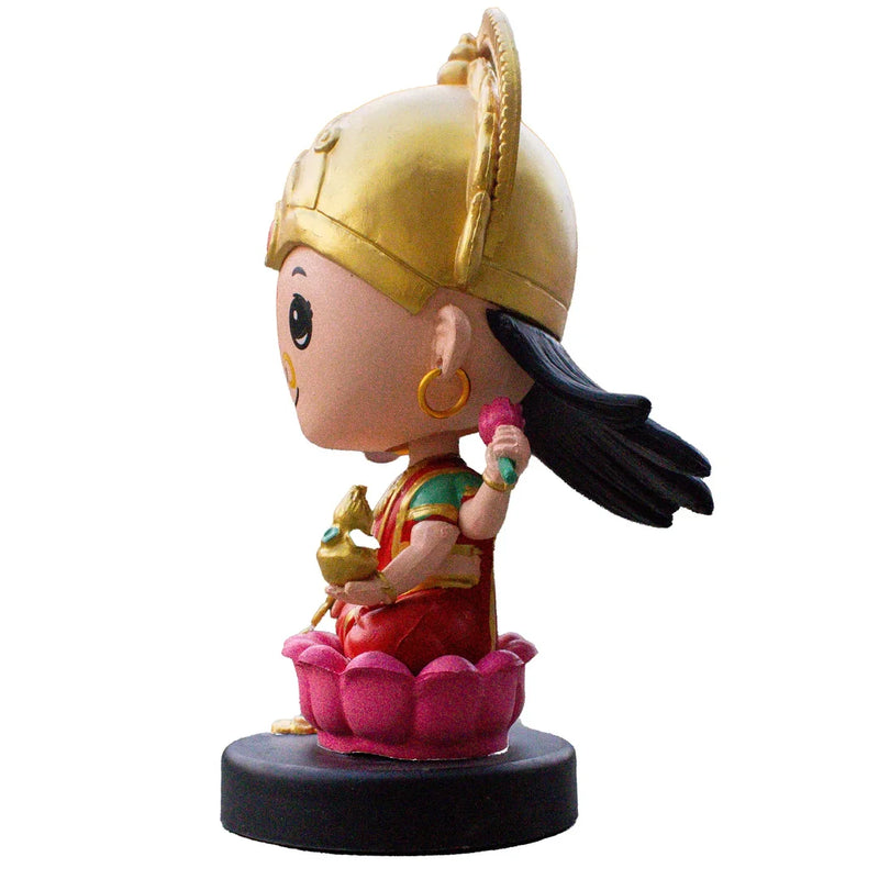 Divine Cute Lakshmi Bobblehead  - Ideal for Car, Office and Home | Swaha
