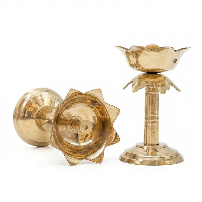 Kamal Nanda Stand Deepam (Pair) | Swaha